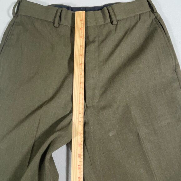 Defense‎ Logistics Agency Pants Mens 34L Army Green Trousers Slacks - Picture 5 of 11